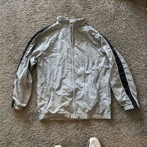 Nike Gray and Black Windbreaker Jacket
